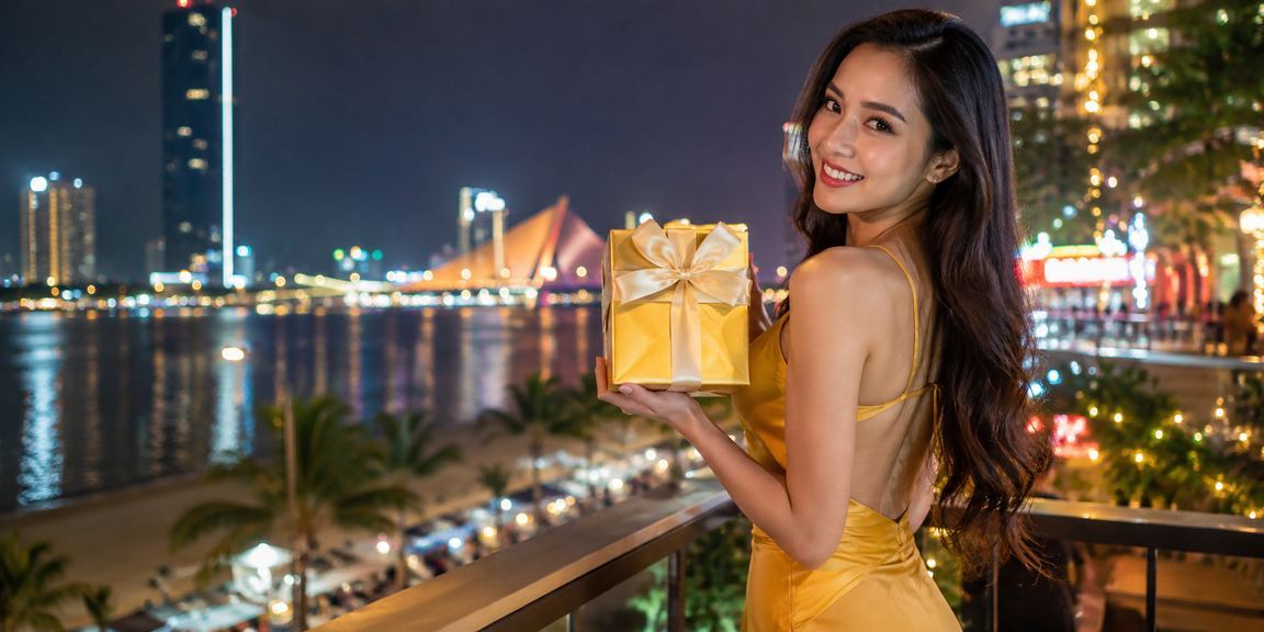 Bờ biển Đà Nẵng lung linh ban đêm với không khí giải trí và cá cược sôi động