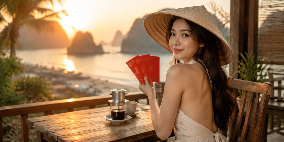 Khung cảnh Ninh Bình gợi liên tưởng đến an toàn và may mắn trong giao dịch thanh toán trực tuyến