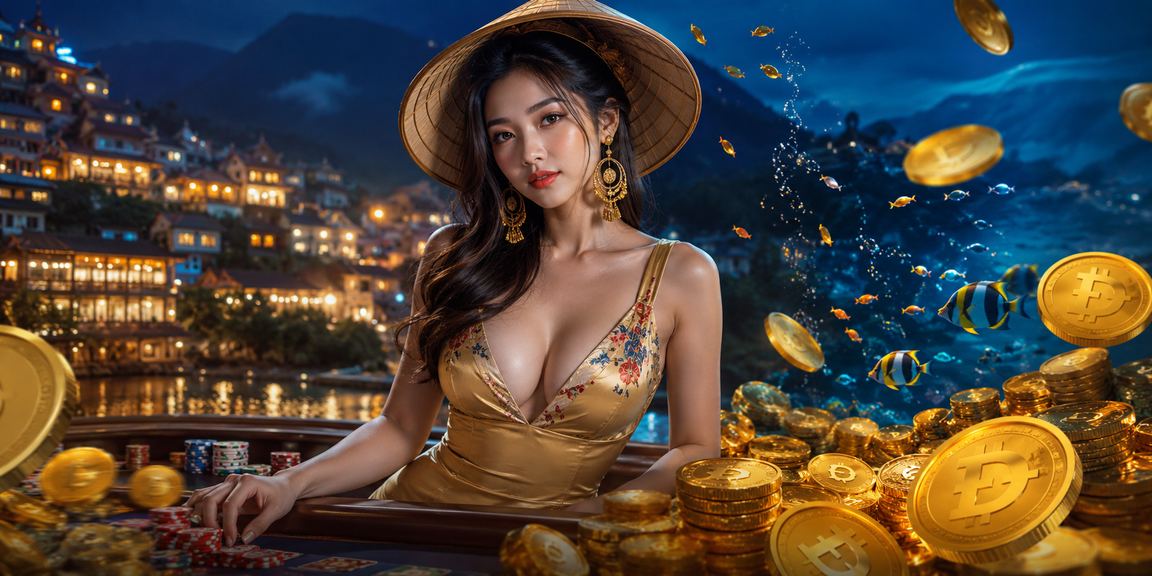Không gian giải trí và cá cược hiện đại tại Việt Nam với ánh đèn lung linh và người chơi sôi động